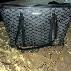 Michael Kors Purse, Black & Grey